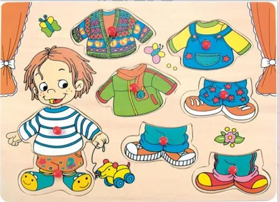 Produktbild von Woody Dress-up Steckpuzzle - Sebastian