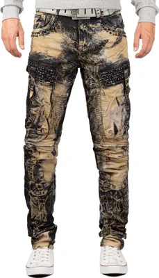 Produktbild von Cipo & Baxx Herren Jeans CD494 Khaki W42/L34