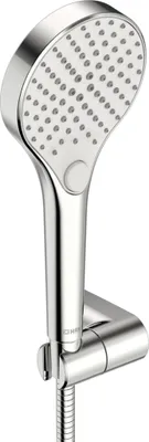 Produktbild von HANSA HANSAVIVA Handbrausegarnitur, 3-strahlige Handbrause, 1250mm Brauseschlauch, chrom, 44170120