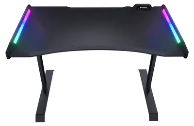 Produktbild von COUGAR Gaming Schreibtisch Mars 150, ARGB, Gerade, Rechteckige Form, Faserplatte, Stahl, Gaming, Schwarz
