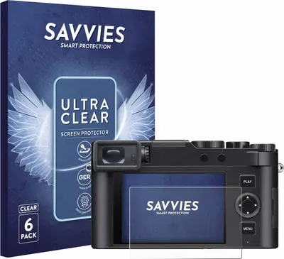 Produktbild von 6x Für Leica D-Lux 8 Schutzfolie Savvies Displayschutz Display Schutz Folie Klar Transparent