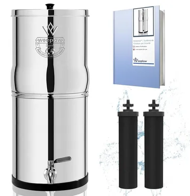 Image de Système de filtration d'eau ECO Gravity avec robinet en acier inoxydable