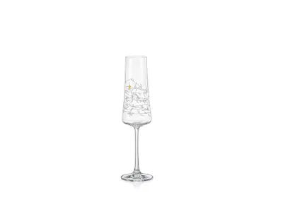 Produktbild von Sektgläser Champagnergläser Grown over with happenies 210 ml 2er Set Kristallglas Bohemia Crystalex