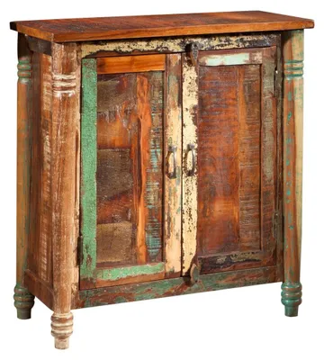 Immagine prodotto di MASSIVMOEBEL24 | FABLE #02 Comò in legno riciclato - laccato / multicolore 80x42x88