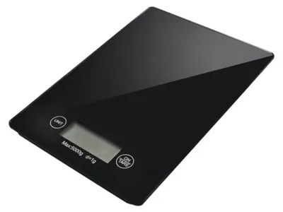 Produktbild von Digitale Küchenwaage 5 kg, Genauigkeit 1 g, schwarz
