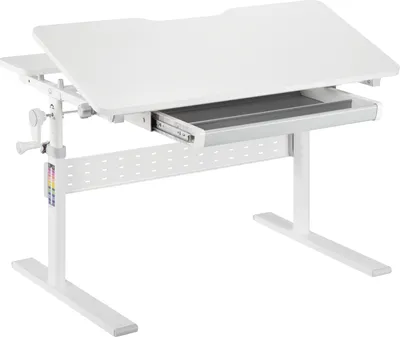 Immagine prodotto di Scrivania per bambini con piano da disegno - regolabile in altezza in modo ergonomico - tavolo da scuola