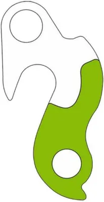 Image de Patte de dérailleur Bonin Corsa R2 argent Argent, taille unique