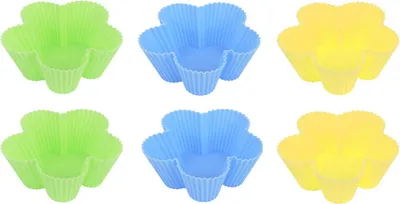 Produktbild von Silikon Muffinförmchen Ø8Cm 6 Stück Ts-399-2 Mehrfarbig
