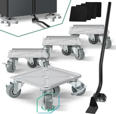 Image de Jayseuw Kit de transport de meubles 9 pièces avec lève-meubles & roulettes 360° jusqu'à 600kg de charge lourde - Aide au déménagement pour déménageurs et rouleurs de transport