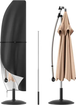 Produktbild von Schutzhülle für Sonnenschirm 280 cm, 420D Oxford Stoff, wasserdicht, UV-beständig, für Schirm mit Durchmesser