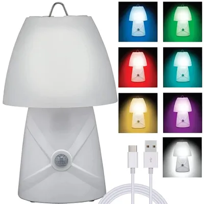 Imagen del producto de Verk 12295: Lámpara de noche LED RGB, con sensor de movimiento, 25 cm, color blanco