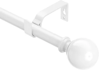 Obrázek produktu pro Kovová, nastavitelná kolejnice na závěsy, rozsah 76-280 cm, průměr 19 mm, pro