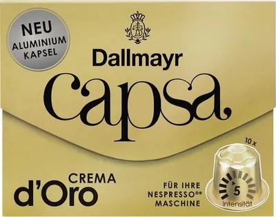 Image de Dallmayr Capsa Crema d'Oro | 10 Nespresso® comp. Capsules