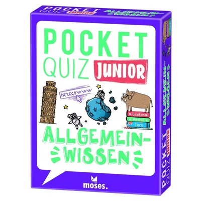 Produktbild von moses Pocket Quiz junior Allgemeinwissen