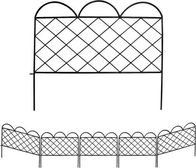 Immagine prodotto di Recinzioni da giardino - 5 pezzi di bordature decorative per recinzione 508 cm x 3 m