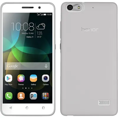 Produktbild von PhoneNatic Case kompatibel mit Huawei Honor 4c - clear Silikon Hülle Slimcase + 2 Schutzfolien
