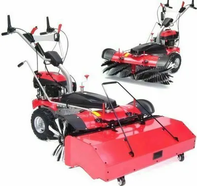 Produktbild von 55743/47 Benzin Kehrmaschine 1000 Motorbesen Auffangbehälter Kehrbesen Kehrgerät