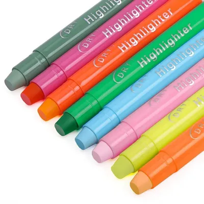 Immagine prodotto di Set di pennarelli fluorescenti in 8 colori pastello, ideali per evidenziare testi, adatti anche per la Bibbia. Non tossici, ad asciugatura rapida e senza sbavature