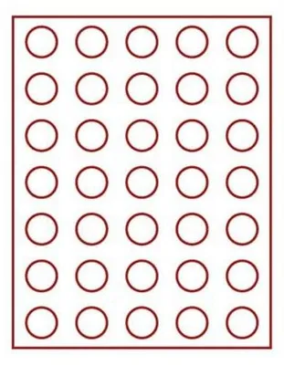 Produktbild von Lindner 2111CE Velourseinlage schwarz 2111CE (Ø 32,5 mm)