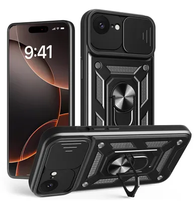 Immagine prodotto di CamShield Armor cover compatibile con IPhone SE 2024 Custodia protezione fotocamera anello cover