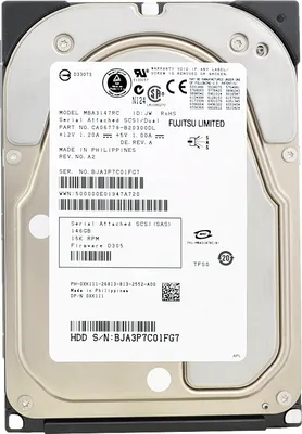 Produktbild von Festplatte Dell MBA3147RC SAS 146GB 15000Rpm 16MB Cache 3,5" Zoll 0XK111