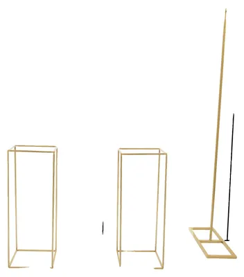 Produktbild von Ballonständer, Metallkonstruktion, einschließlich Blumenständer, Gold, L