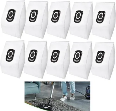 Immagine prodotto di 10 sacchetti per aspirapolvere - Adatti per Rowenta ZR200520 - Pulizia efficace (28 x 22 cm)