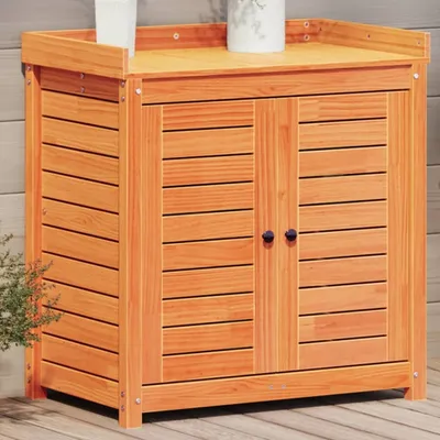 Produktbild von CLORIS Pflanztisch mit Ablagen 82,5x50x86,5 cm Massivholz Kiefer 844635
