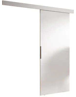 Produktbild von KIER FURNITURE Schiebetür Komplettset MALIBU 90, Schiebetür, Sliding Door, Innentüren Komplettset,Universal Tür, Türblatt Innen Weiß 96x205x1,6 cm