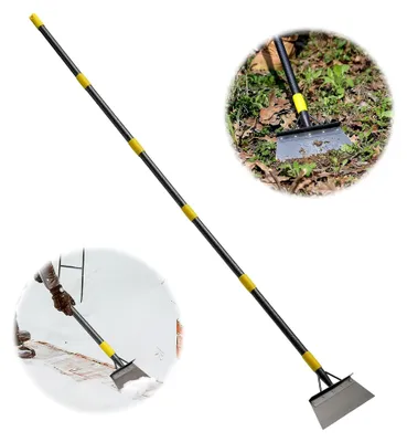 Produktbild von Reinigungsschaufel, Multifunktionaler Gartenkratzer, Moosentferner mit Verstellbarem Langstiel 236 cm, Breite Klinge für Unkraut, Eis, Schabearbeiten