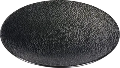 Produktbild von Kaori Teller Rochen-Optik schwarz / metallic, D 21 cm, Stoneware