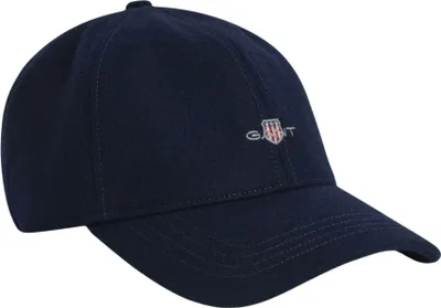 Image de Casquette Gant Shield Melton bleue pour homme, taille unique