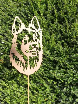 Produktbild von Edelrost Gartenstecker Schäferhund