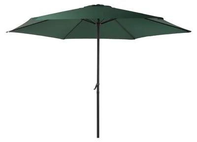 Produktbild von Sonnenschirm THOMAS Ø 300cm 6 Streben Grün Polyester | Gartenschirm Balkonschirm UV-Schutz