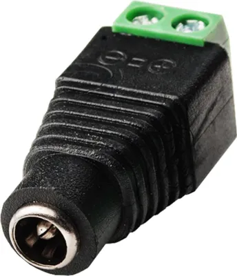 Produktbild von DC BNC Cinch Klinke Steckverbinder Stecker Buchse Adapter Kupplung Schraubklemme - Typ: DC - Variante: DC Buchse - Menge: 1 x Buchse