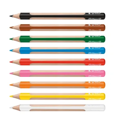 Produktbild von Pelikan 700856, Schwarz, Blau, Braun, Grün, Orange, Pink, Rot, Weiß, Gelb, 9 Stück(e)