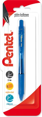 Produktbild von Pióro kulkowe 0,7 mm EnerGel BL107 niebieski 1 szt.