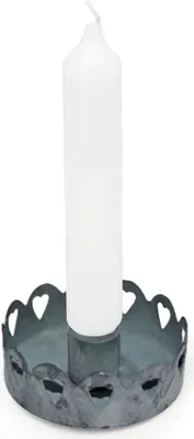 Produktbild von Kerzenhalter für Stabkerze, Zink, ø 8cm