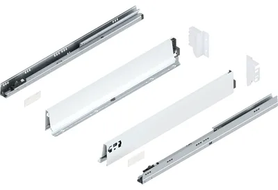Produktbild von Blum Tandembox antaro M Schubladenschienen-Set | 1 Paar, 30kg 600mm | Vollauszug Blumotion, seidenweiß
