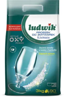 Zdjęcie produktu dla Ludwik 5 funcyjny proszek do zmywarek 3kg - woreczek