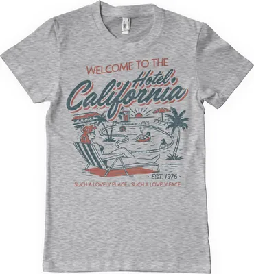 Produktbild von Hotel California T-Shirt - Large - HeatherGrey