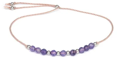 Immagine prodotto di Bracciale in corda con ametista HE33R3S-LP