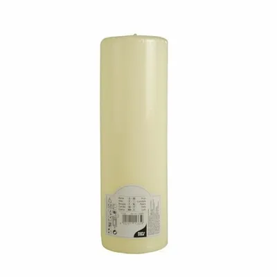 Produktbild von Papstar Stumpenkerzen Ø 80 mm · 250 mm elfenbein "Ivory" mit Flachkopf, 6 x 1 Stück