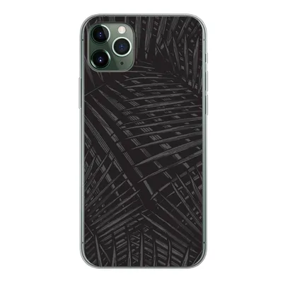 Produktbild von MuchoWow® Handyhülle Schutzhülle Hülle für iPhone 11 Pro Max Modern - Pflanzen - Tropisch Silikon Softcase Handy Hülle - Schutz