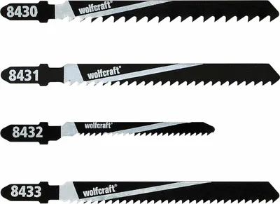 Immagine prodotto di Wolfcraft Set di 10 lame per seghetto alternativo 8430000 Lama per legno (8430000)