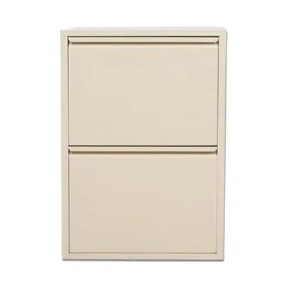 Produktbild von Alveon Schuhkipper Metall 2 Klappen schmal 51 x 15 x 75 cm - Creme