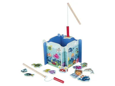 Produktbild von Playtive Holz Spielzeug 321357 Angelspiel