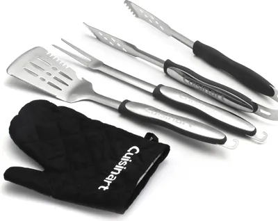 Immagine prodotto di Set di 3 utensili per grigliare + guanto - nero Cuisinart CGS134BLEU