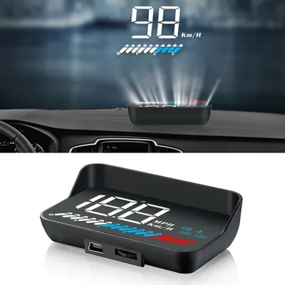 Zdjęcie produktu dla M7 3,5 cala Universal Car OBD2 + GPS HUD montowane Głowica do góry Wyświetlacz Zużycie paliwa