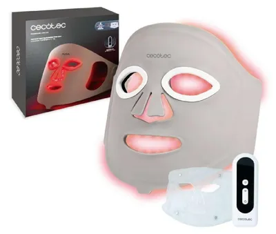 Immagine prodotto di Cecotec Maschera Facciale LED 9 Colori - 448 Punti Luce FaceCare LÜM Ice